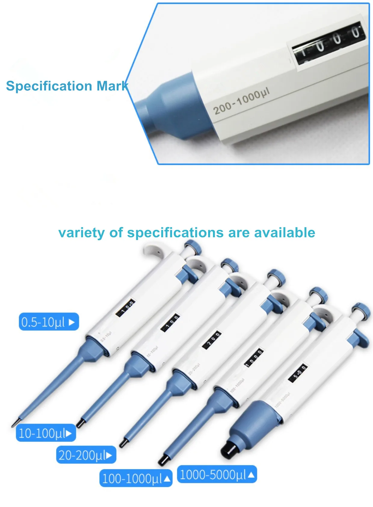 Liquid Sample handle Lab instrument Single Channel Digital Micro Pipette TP-01 Serise