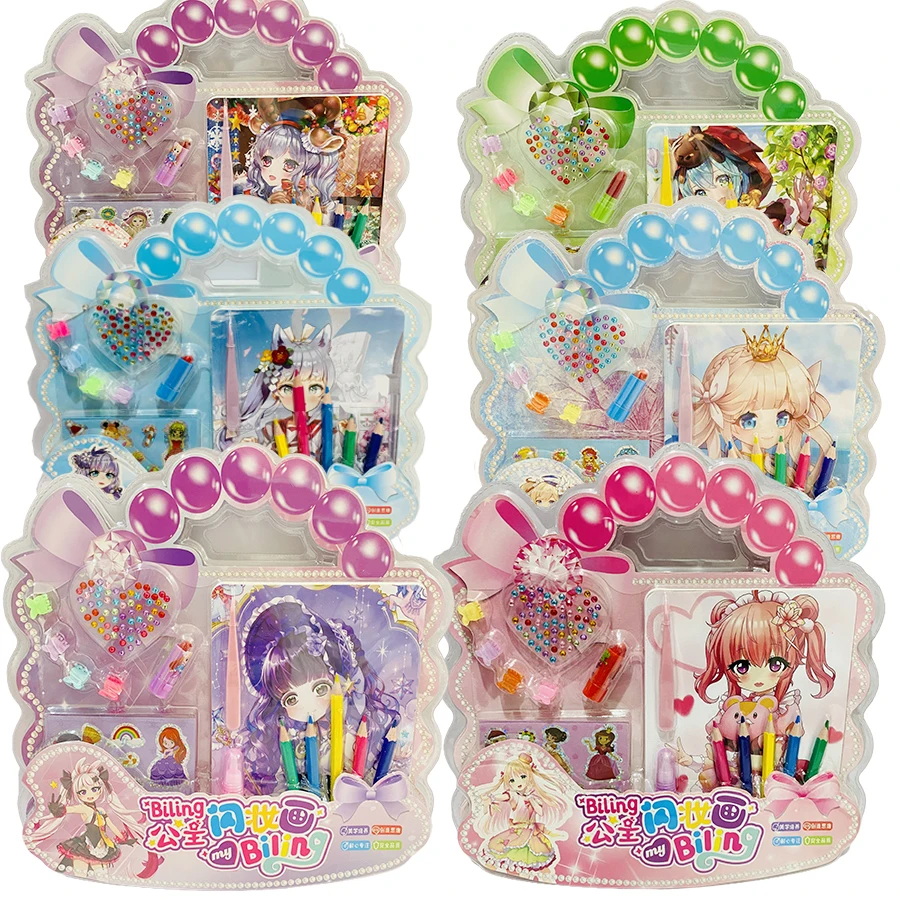 High Quality DIY Makeup Painting Set Kids Model Coloring Drawing Toys