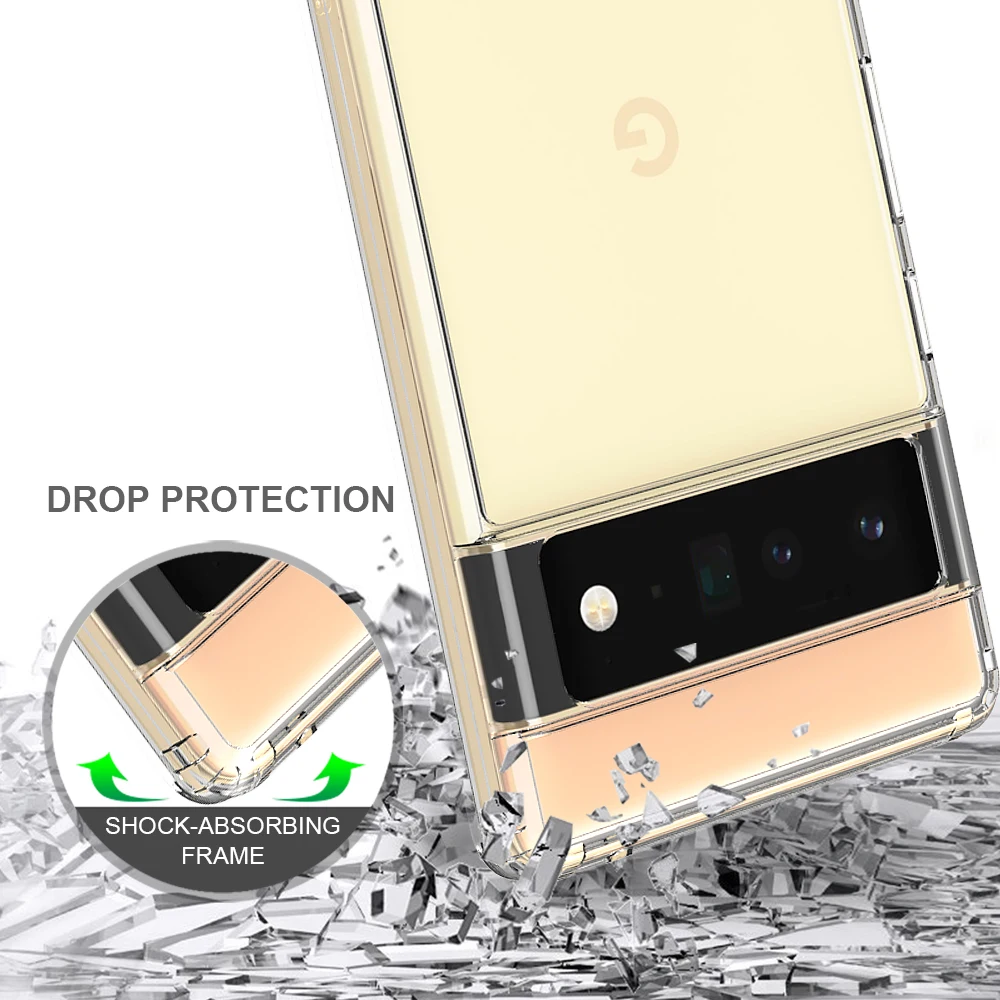 Transparent PC Back Cover For Google Pixel 6 Pro Tough Clear Case For Google Pixel 6Pro