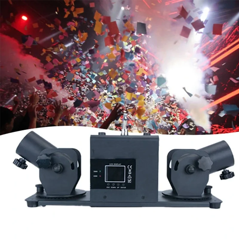 Igracelite 2 Shot DMX Wireless Control Battery Confetti Making Machine For Parties