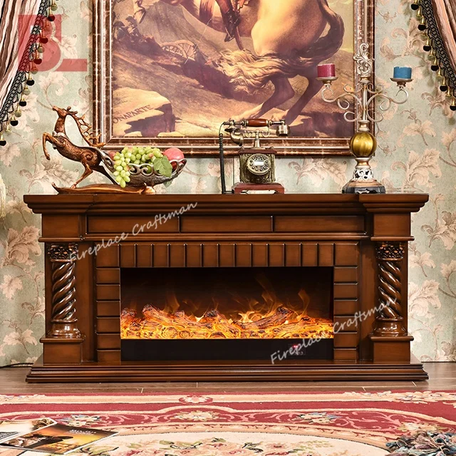 Modern design simulated flame electric fireplace an intelligent automatic tv stand 70 electric fireplace