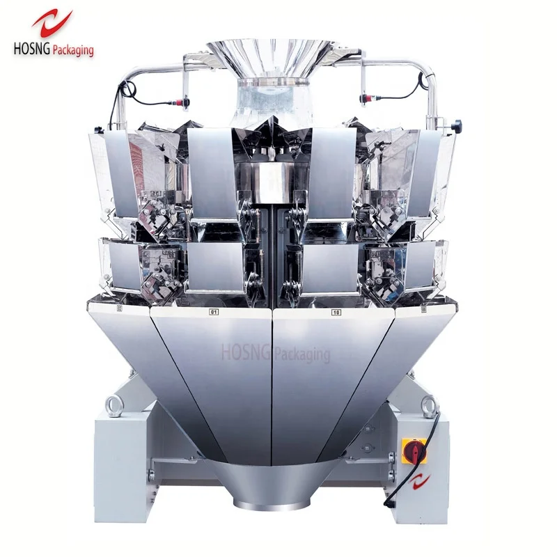 High Accuracy Automatic Multihead Weigher 10g-500g Vegetable Seed Bean Legumes Lentil  Coffee Beans Packing Machine