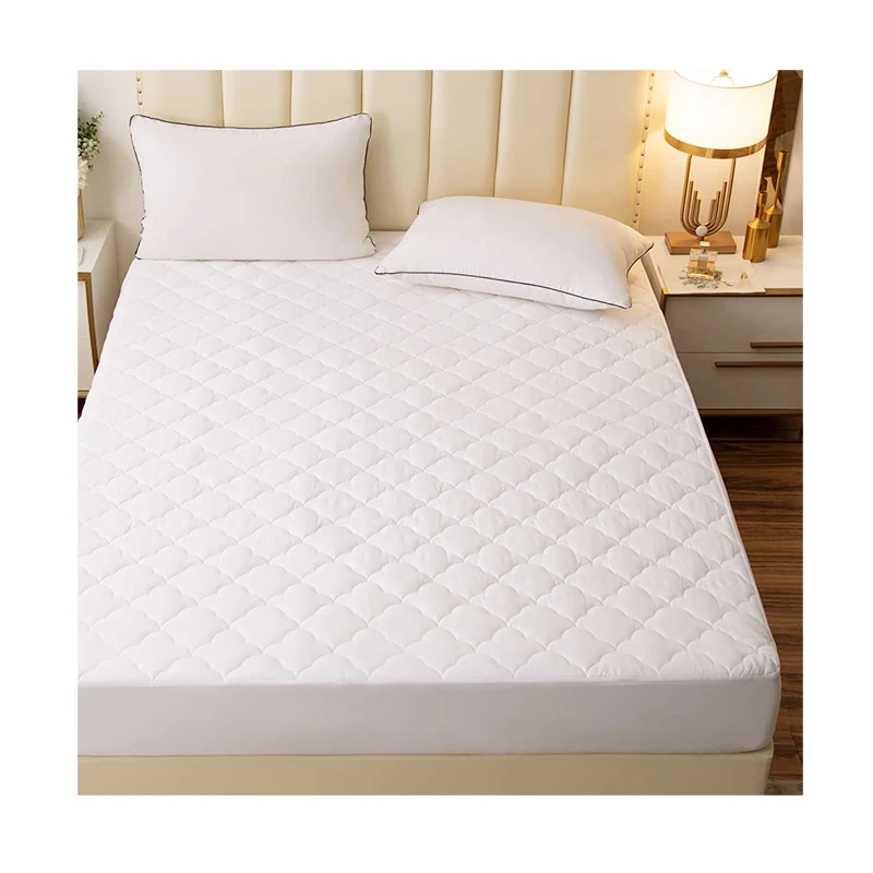 Premium Hypoallergenic Elastic Bed Bug Protector Waterproof Cover Sheet Quilted Mattress Pad Topper Covers & Protectors