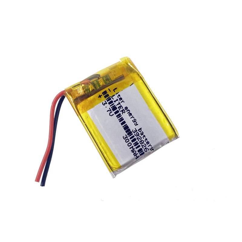 Перезаряжаемая литий-полимерная батарея 3 7 в квадратная 392826 403025 300 мАч Заводская