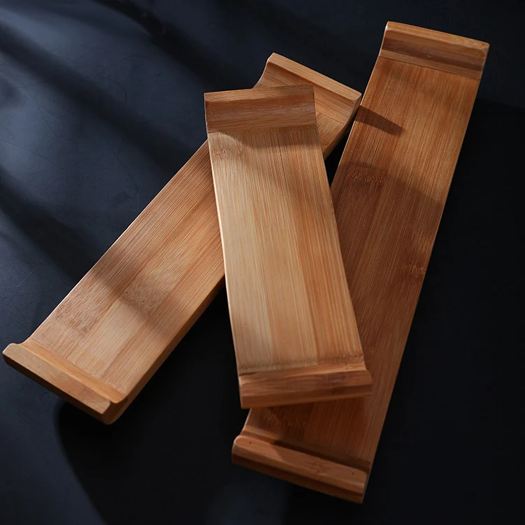 Japanese Style Tableware Bamboo Serving Geta Plates Sushi Sashimi Platter Seafood Serving Tray Dish Cooking Sushi Boat