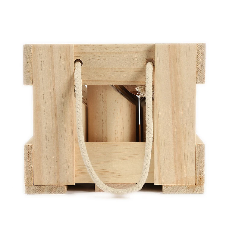 
WAFFLE GAMES Premium Natural Wood Outdoor Lawn Number Kubb With Durable Crate 