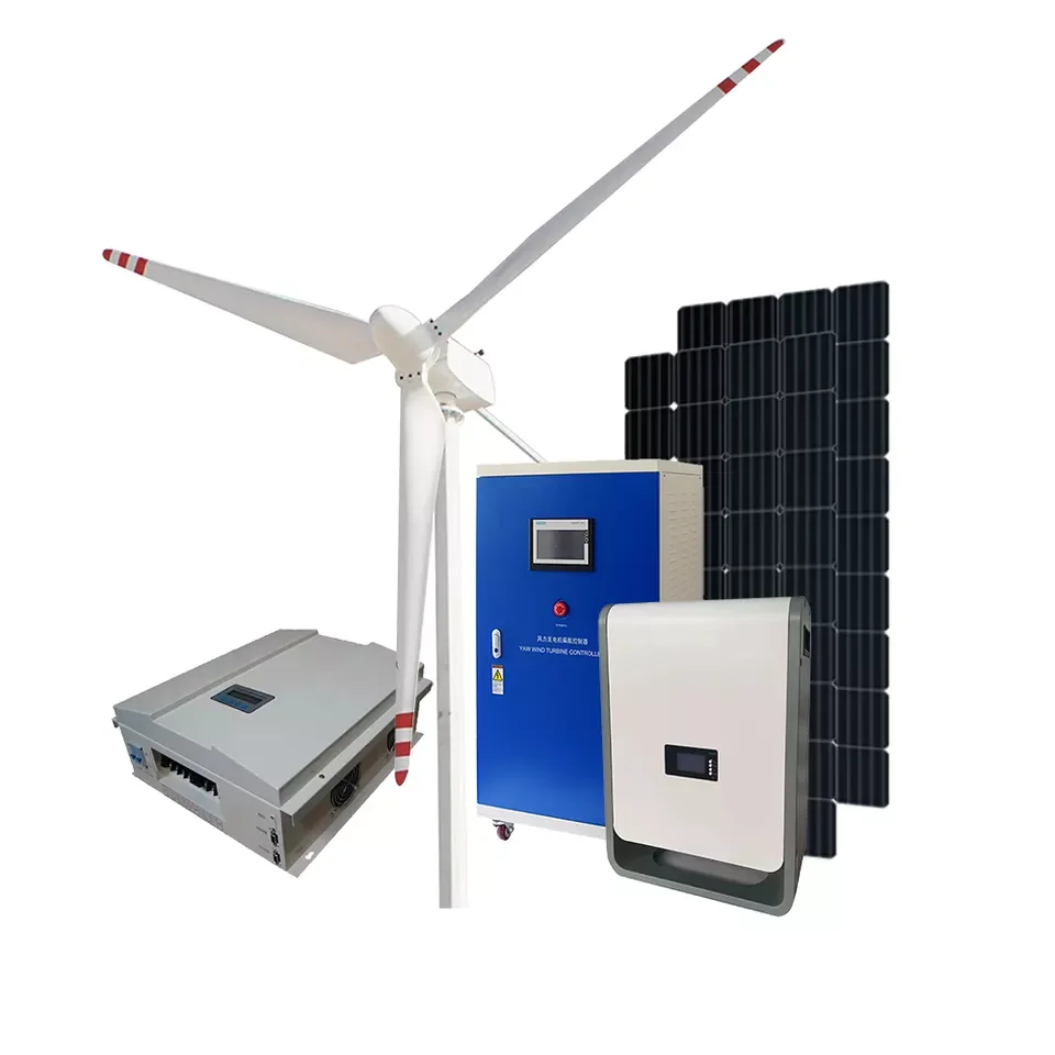 High efficiency 3kw 5kw 8kw 10kw wind turbine panel solar off grid wind turbine power generation solar system for home farm