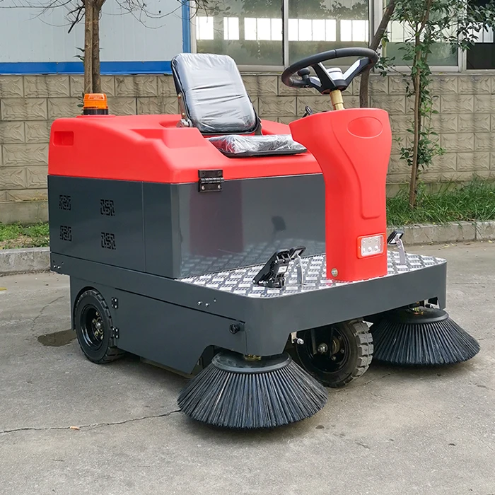 Driving type battery Ride On Automatic Road Sweeper