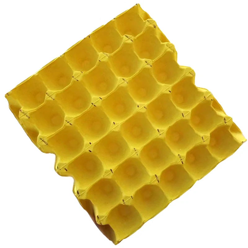 Pulp egg tray source manufacturers supermarket for high-quality yellow 30 egg paper tray  Moisture-proof egg tray wholesale