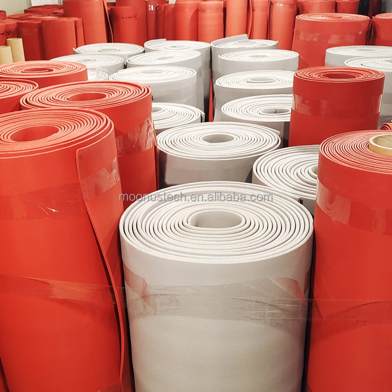 Soft silicone foam chemical resistance gray red blue 5-30mm