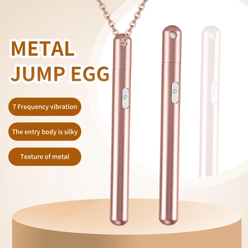 Necklace Vibrators Wholesale Metal Bullet G-spot Vibrator Mini Rose Gold Long Bullet Vibrators necklace