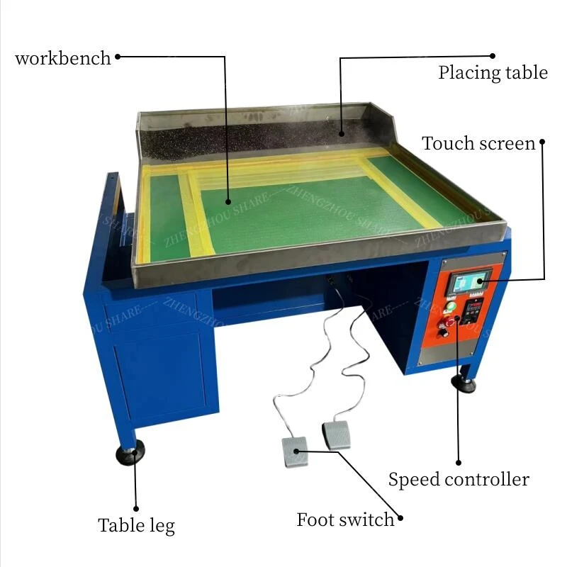 Automatic Rhinestone Hotfix Machine Rhinestone Shaking Machine Rhinestone Brush Machine for Cloth
