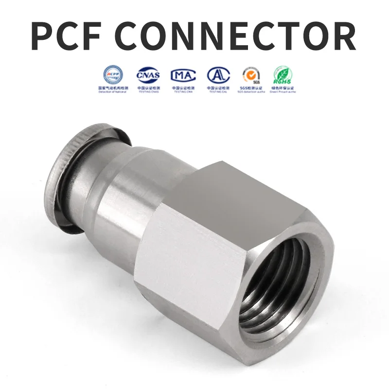 SMC Type PCF Series Straight Female Thread Pneumatic Connector Quick Connecting Tube Fittings