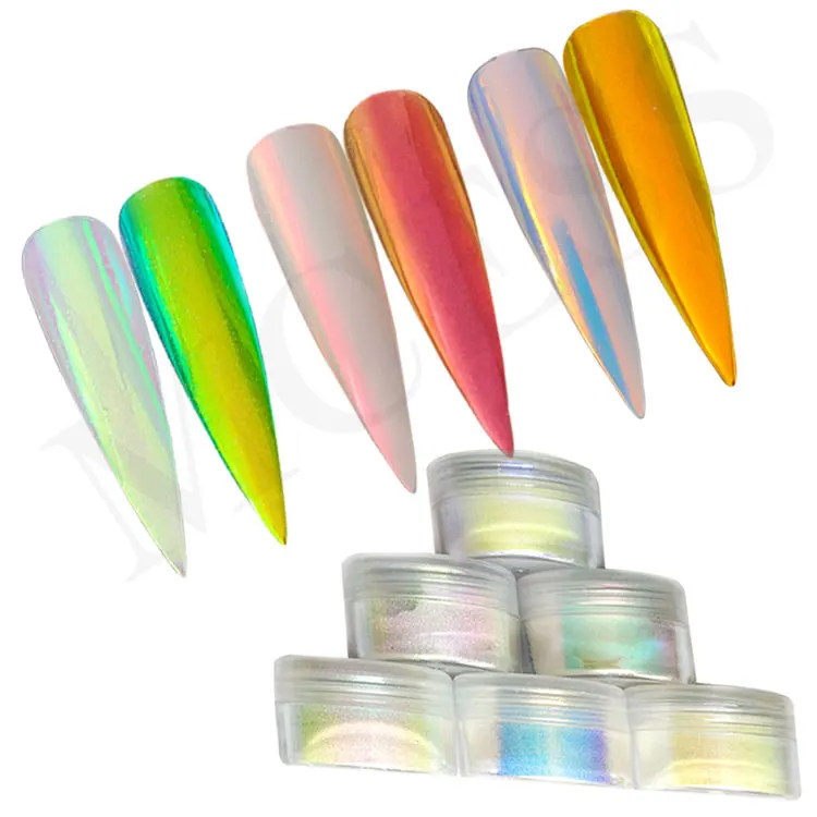 Brand MCESS color changing chameleon charm powder nails pigment manufacturers color changing powder
