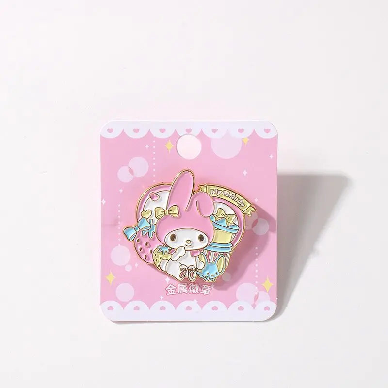 op Grade Exquisite Badge Souvenir Pins Cartoon Kuromi Melody Kuromi Cinnamoroll Fans Collection Metal Enamel Lapel Pins