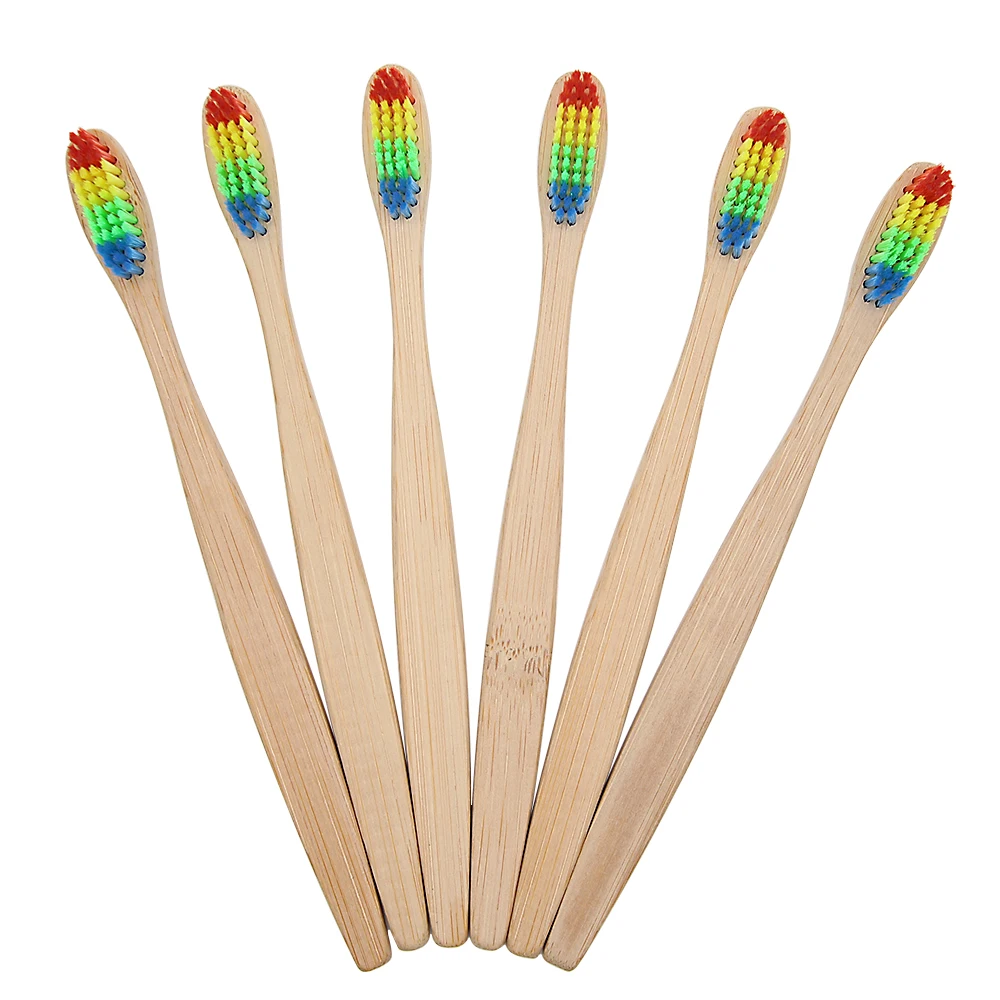 Factory supply CE Approved Eco- friendly Charcoal Bristles Customized logo and packing Ordinary Bamboo Toothbrush