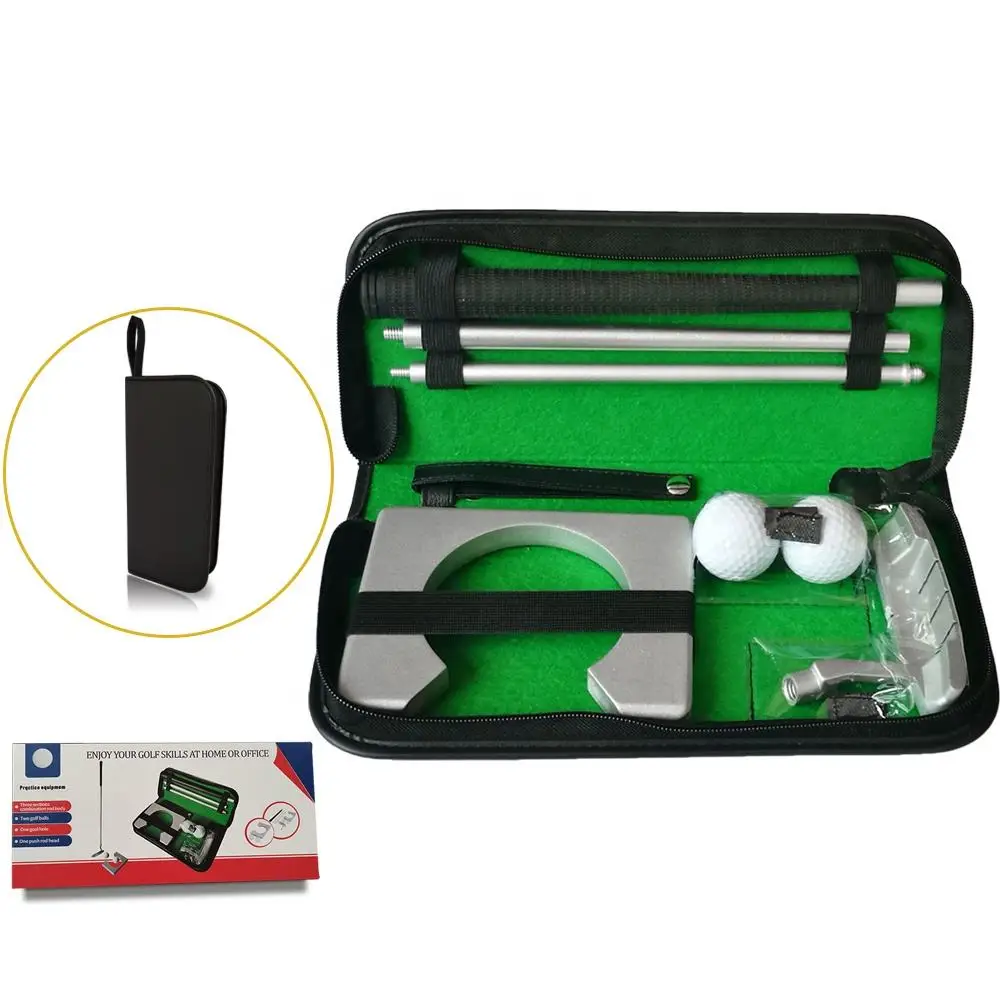 Custom Mens Mini Portable Aluminium Alloy Putter Club Gift Office Executive Golf Set
