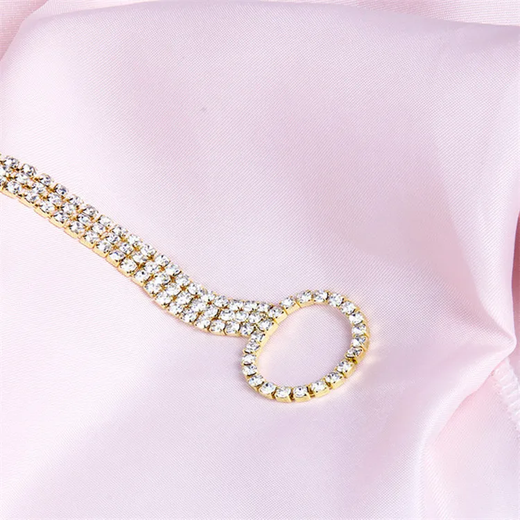 Rhinestone Ankle Bracelet Foot Jewelry Women Toe Rings Anklets for Girls Beach jewelry