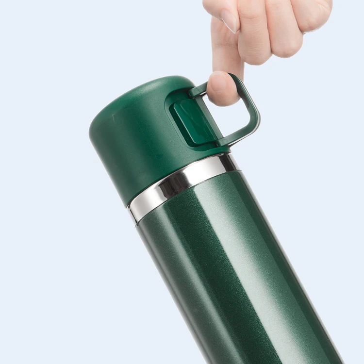 Manufacturer Insulated Waterbottle Vacuum Flask Stainless Steel Water Bottle Thermal With Cup Alibaba Hot Sale