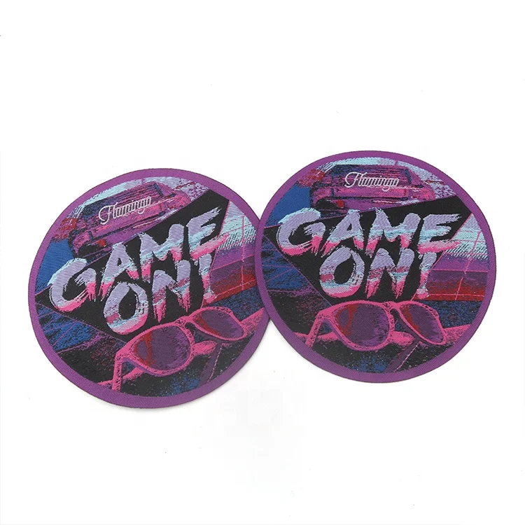 Factory Custom Design Logo Cotton Labels Uniform Clothing Apparel Heat Seal Iron on Custom Brand Name Logo Machine Woven Patches