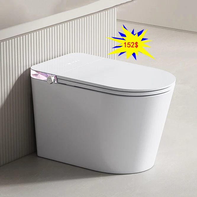 Floor Mounted  Bathroom Water Closet Ceramic Automatic Sanitary Ware Electric Intelligent Toilet Bowl Smart Toilets with bidet