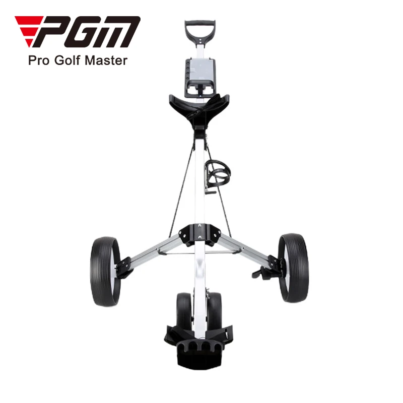 PGM QC001 golf buggy push trolley 3 wheel outdoor folding golf trolley for sale