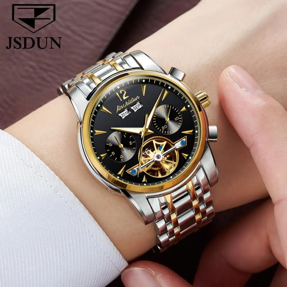 OEM Supply TOP Luxury Men Watch Private Label Watch New Design Men Chronograph Automatic Wrist Mechanical Watch Men