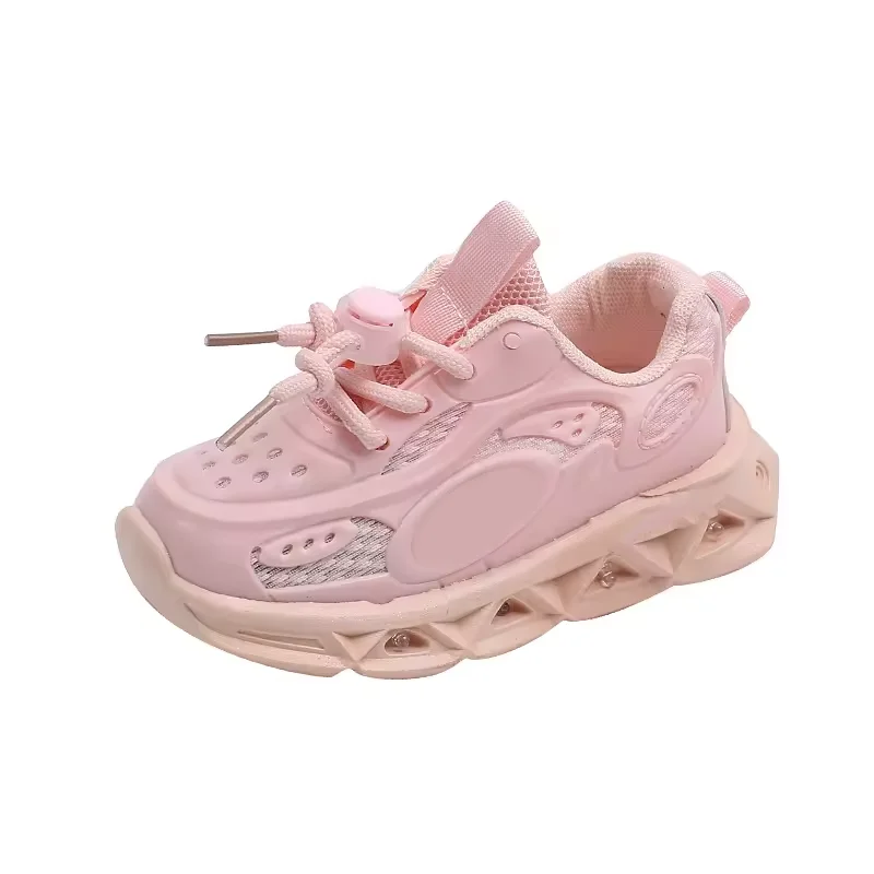 New Fashion Sports Luminescent Breathable Casual  with  Lightweight Soft Sole Walking Shoes