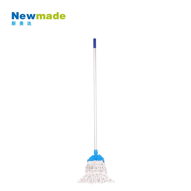 Heavy Duty Commercial Grade Blue Cotton Looped End Wet Industrial Cleaning Mop Head Refills String Mop Heads Replacement