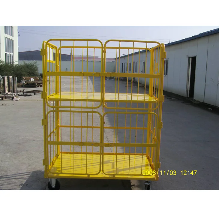 ACEALLY  BRAND EASY moving Wire mesh shelf logistic trolley cart with customized sizes