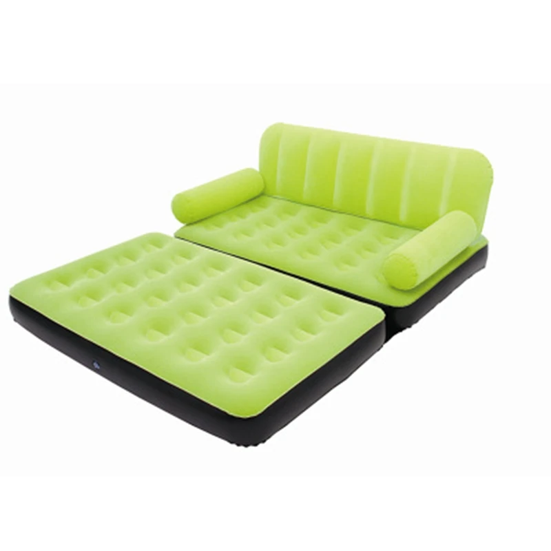 Green/Blue  5 in 1 Inflatable Double Sofa Bed Air Sofa