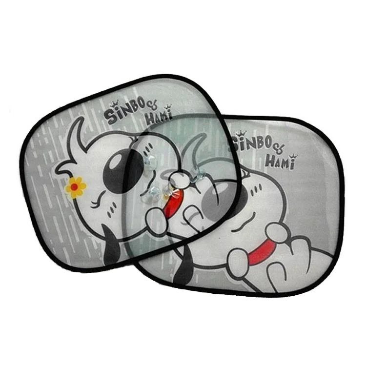 Hot Selling Best Price Durable Custom Funny Cartoon Nylon Mesh Side Car Sun Shade