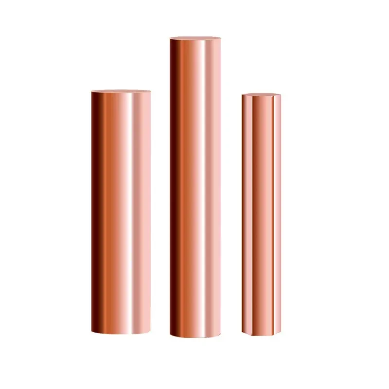 Shandong JUHUO non-ferrous red copper bar 8mm /99.99% pure round brass bar