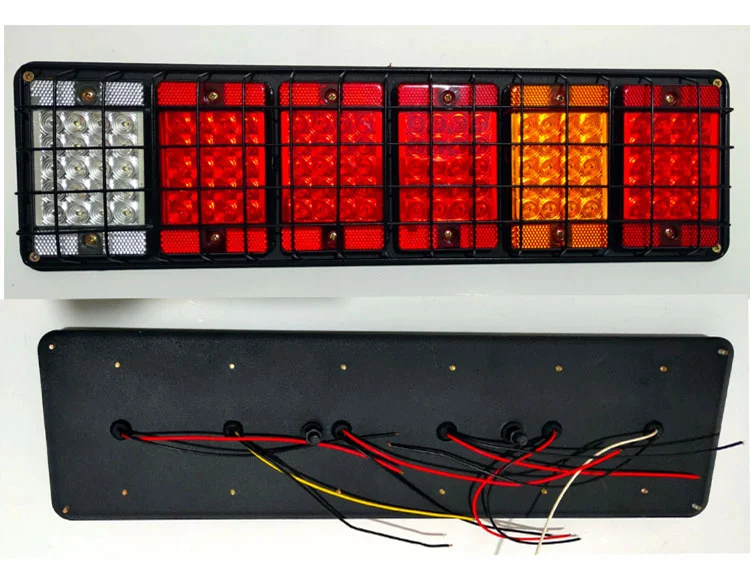 hot selling 2020 new style square shape led tail light for lorry and semi truck