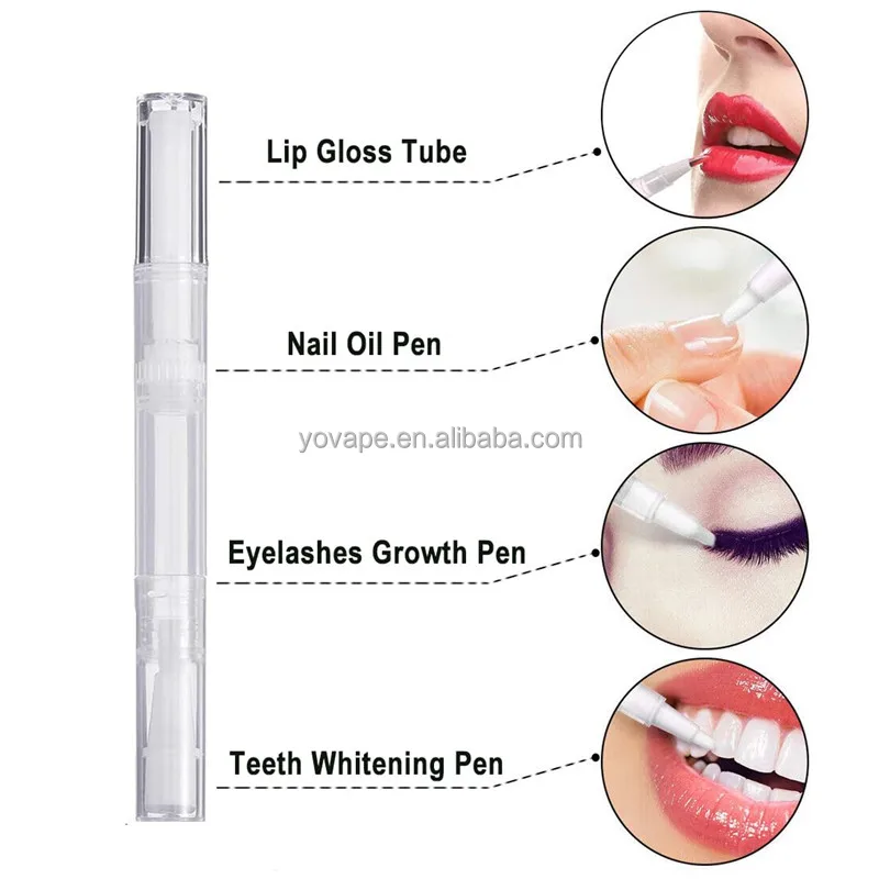 Makeup Beauty cuticle oil nail Eyelash Growth Liquid Twist Pen Applicator Tip Nail Polish Oil Tube with Brush for cuticle oil