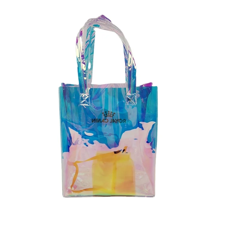 
China Supplier Newly Designed Magic Pvc Handbag Gift Shop Name Ideas Bag 