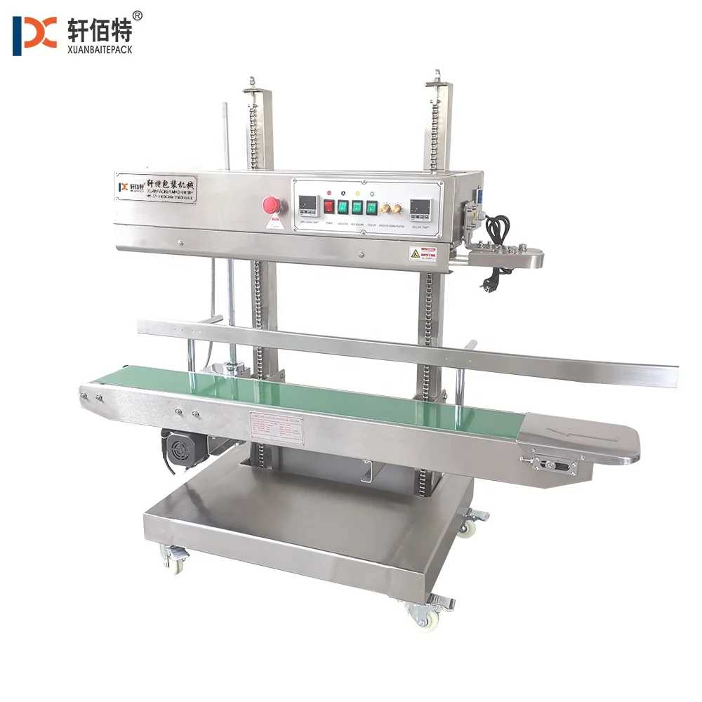 Model CBS1100V Plastic Bag Sealing Machine Vertical Continuous Band Machine