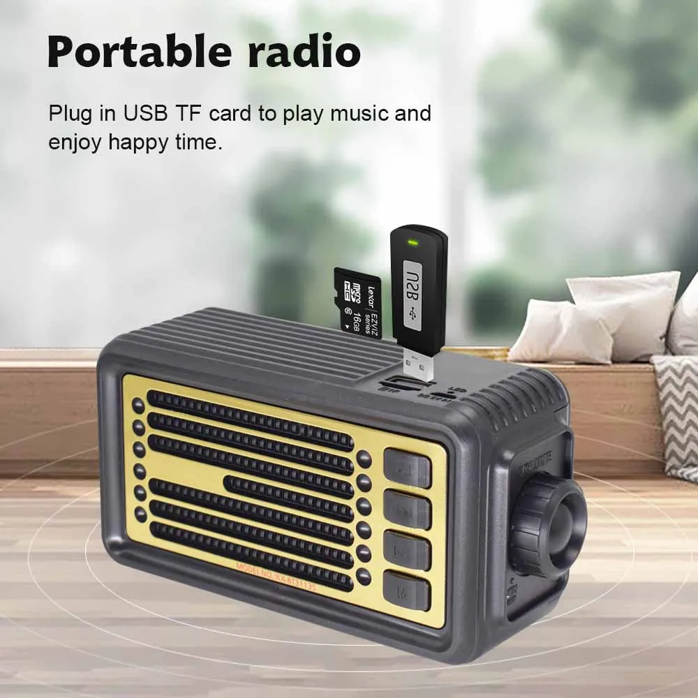2023 OEM новый дизайн FM-радио USB/TF музыкальный плеер лучший прием смарт-Карманное портативное радио со встроенным динамиком