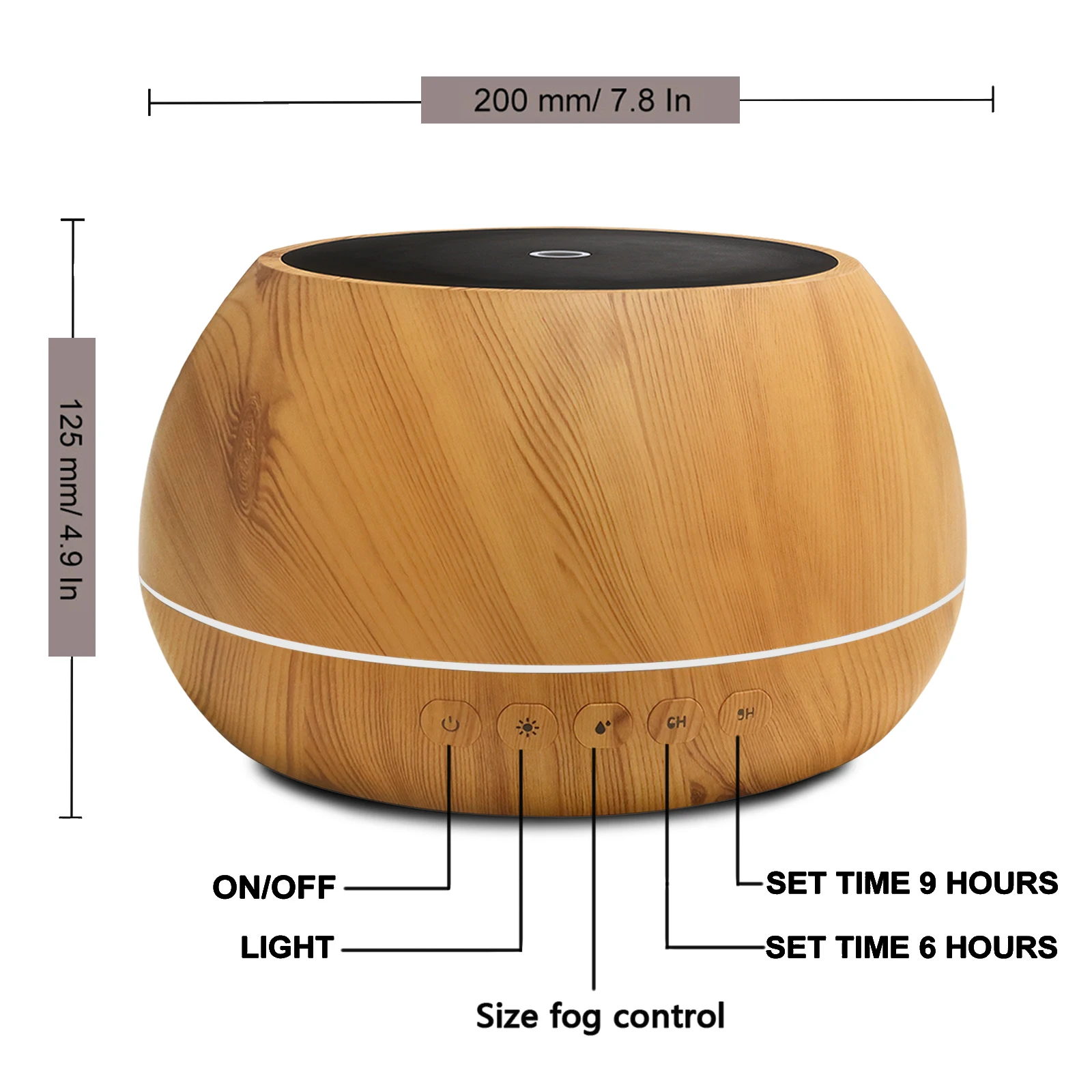 1000ML Light Aroma Diffusers with bluetooth speaker for Essential Oil Large Room,Aromatherapy Diffuser humidifier