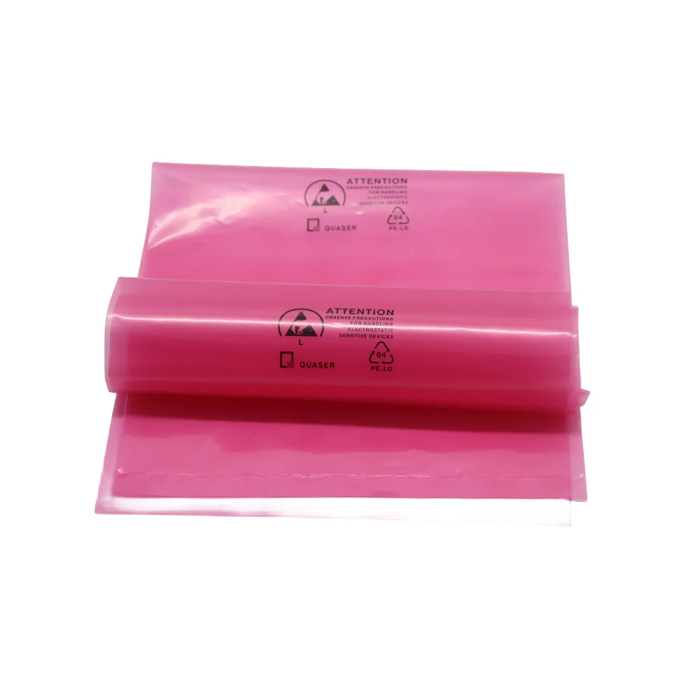Custom Package 2 Mil 4 Mil Pink PE Plastic Poly Zipper Bags Red Pink Resealable Zip Lock Seal for Food Print Industry