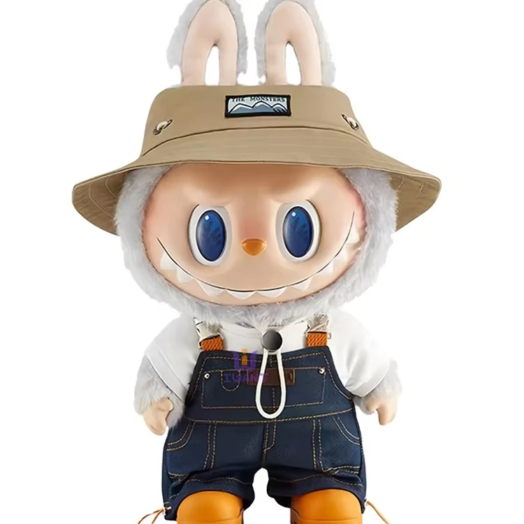 Wholesale Pop Mart labubu macaron toy Labubu Clothing Toy Shirt Set Stuffed Plush Toys labubu suit