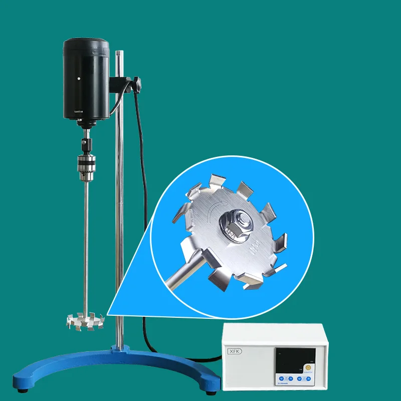 Stainless Steel Plate Stir Dispersion Blade Agitator Disk With Rod Mixer Machine For Lab Test