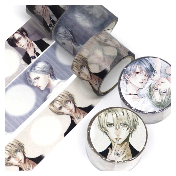 Japanese illustrated stationery anime paper washi masking tape