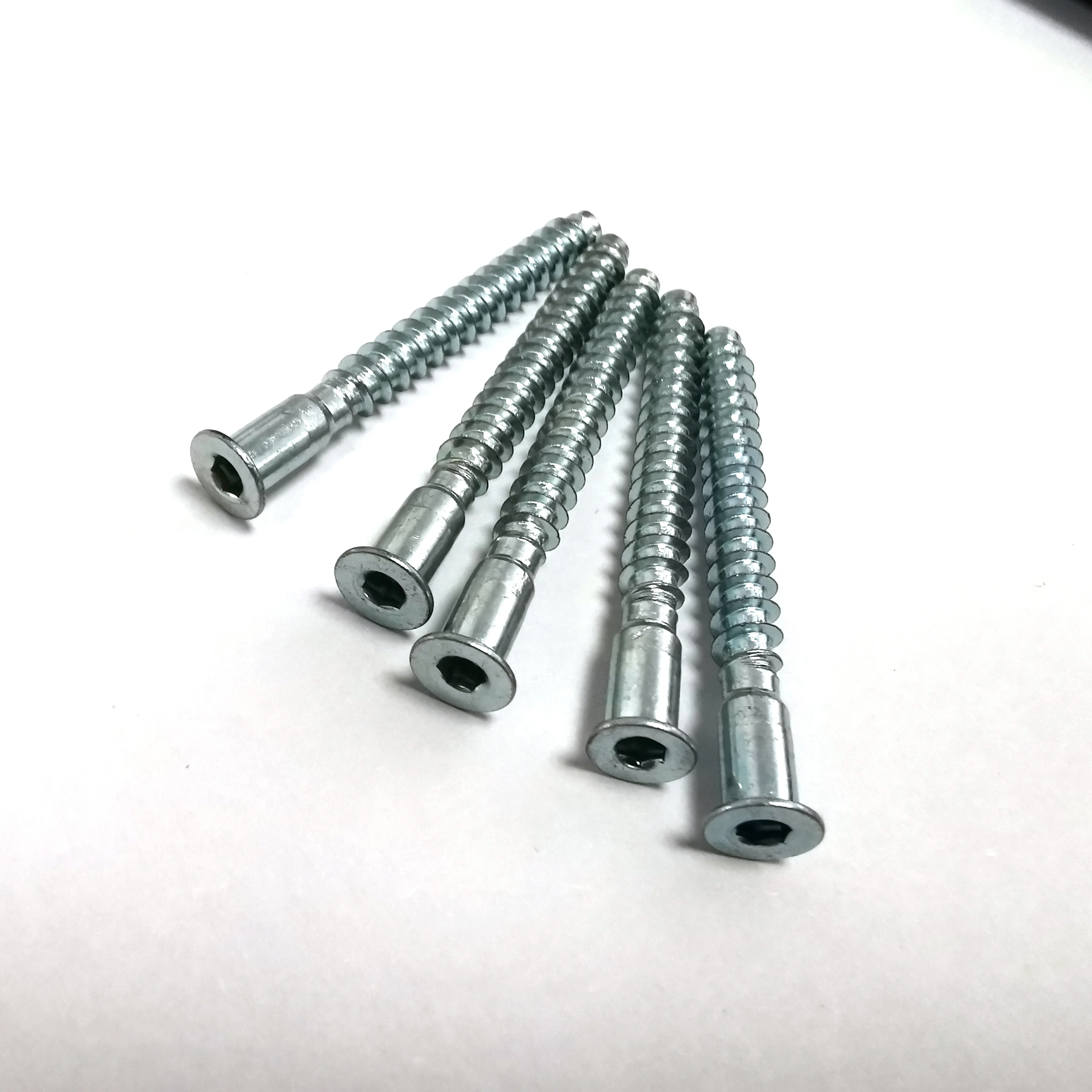 High Quality M10 Zinc Hex Socket Confirmat With Deep Hole Furniture s Chipboard Screw m3 screws