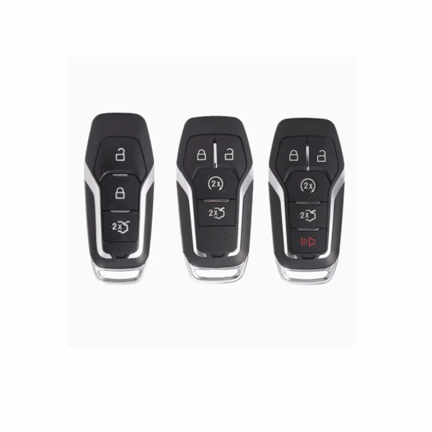 4 Buttons Smart Keyless Entry Remote Key Fob Case Cover For Mustang ExplorerTaurus Fusion Edge Lincoln Car Key Shell