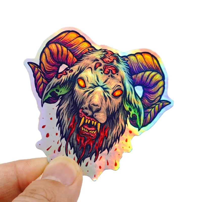 Custom Stickers Waterproof Vinyl Pvc Clear Glitter Die Cut Anime Vinyl  Holographic Sticker