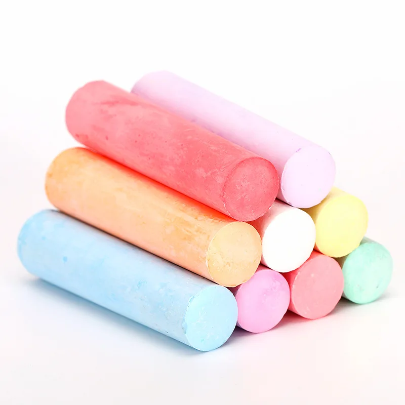 Durable Box Packing Jumbo Chalk Sidewalk Chalk Dustless Washable Painting Chalk