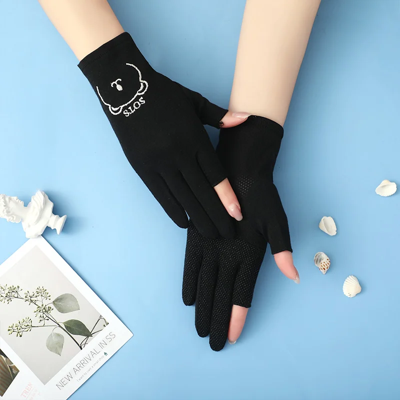 Best sale new style gloves two fingers fitness women gloves