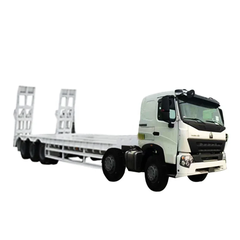 Cheap Price Tri-Axles 40ft Container Trailer New Flatbed Container Truck Semi Trailer