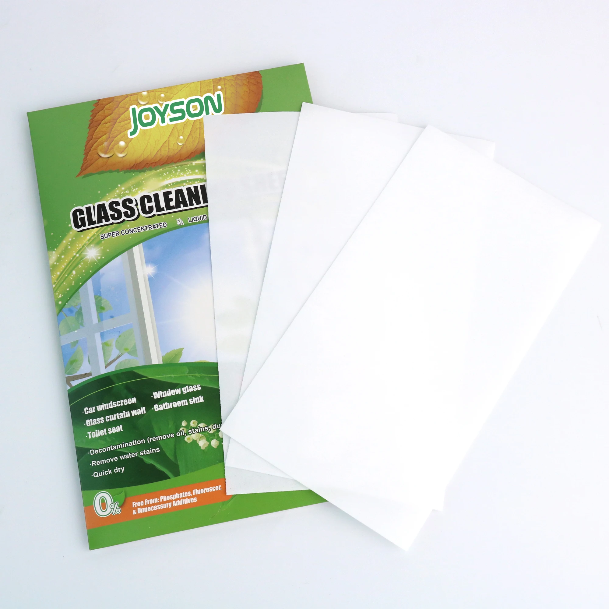 Liquidless Dissolvable Household Glass Cleaning Sheets Refresh Toilets & Bathroom Cleaners Strips Washing Paper